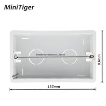 Load image into Gallery viewer, Wall Mounting Box Internal Cassette White Back Box 137*83*56mm