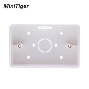 Wall Mounting Box Internal Cassette White Back Box  117mm*72mm*33mm for 118*72mm