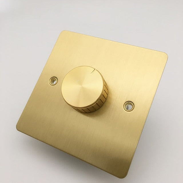 1 piece Brass Toggle Lamp Switch Outlet Brass Lever Single Dual Control Retro Light Switch Wall Power Socket Panel Set